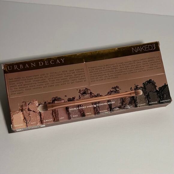 🩷 NWT Urban Decay Naked3 Palette Naked 3 Eyeshadow Makeup 12 Rose Hued Neutrals - Picture 5 of 10